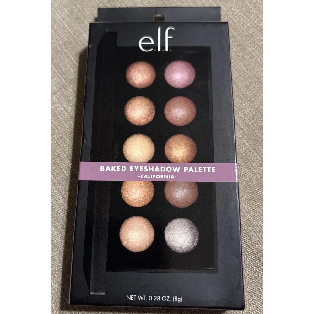 E.L.F. Baked Eyeshadow Palette #85132 CALIFORNIA ~ 10 Shades